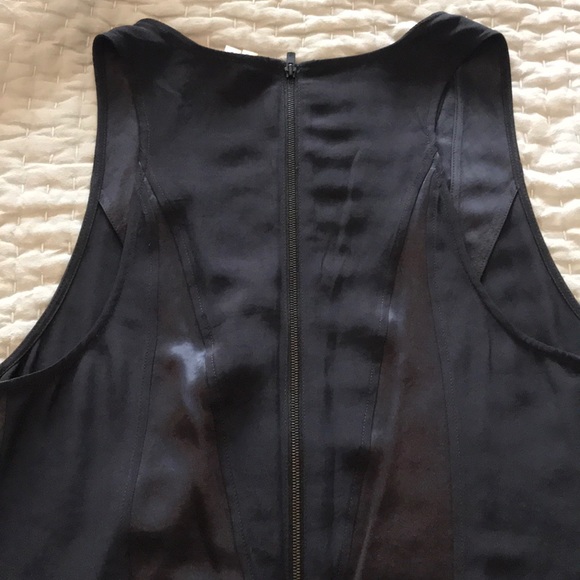 Helmut Lang Silk Black Mini Dress Size 6 - Picture 8 of 9